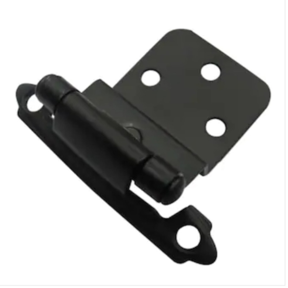 RELIABILT 10cpk 200 degree Opening Matte Black Self-closing Flush Cabinet hinge